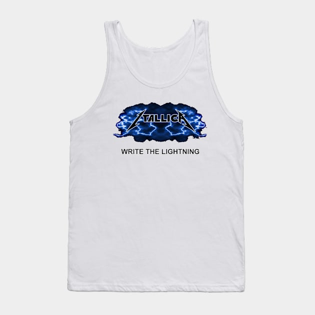 Itallica - Write The Lightning Tank Top by chateauteabag